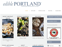 Tablet Screenshot of edibleportland.com
